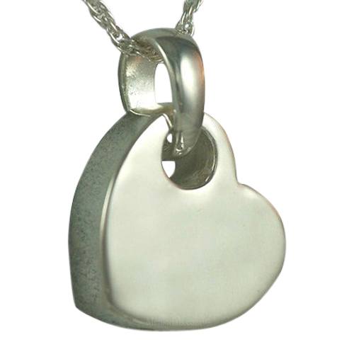 Sideways Heart Keepsake Pendant III